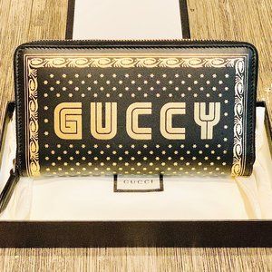 AUTHENTIC GUCCI "GUCCY" SEGA ZIP AROUND WALLET